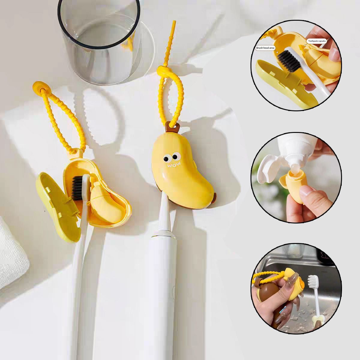 Banana Portable Toothbrush Storage Dust Cover Electric Travel Toothbrush Case